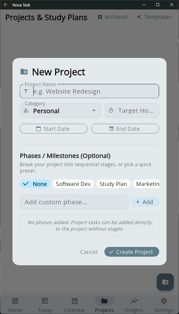 Project Blueprints